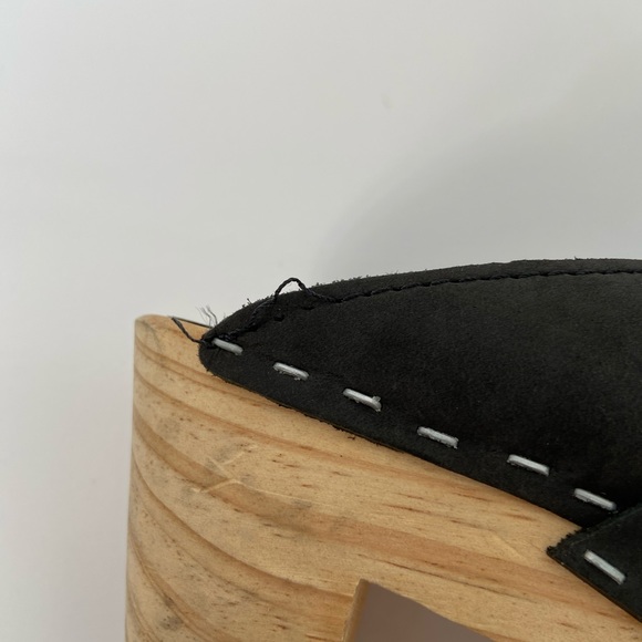 Sz. 39 Sandgrens Maya Nubuck Leather Swedish Clogs - Picture 6 of 14